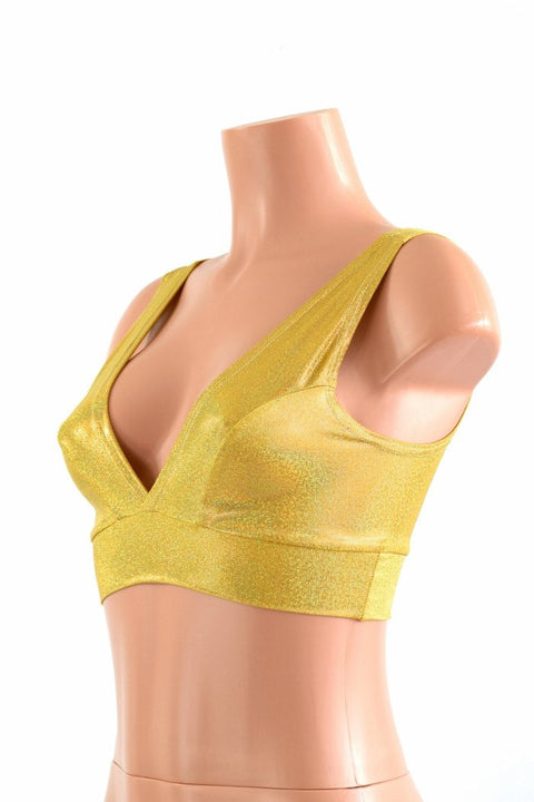 Starlette Bralette in Sparkly Gold - Coquetry Clothing