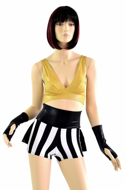 Black & White Stripe and Gold Pirate Set - Coquetry Clothing