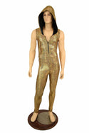 Mens Gold Fish Scale Catsuit - 1