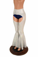 Silvery White Bell Bottom Flare Chaps - 6