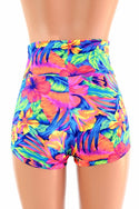 Tahitian Floral High Waist Shorts - 2