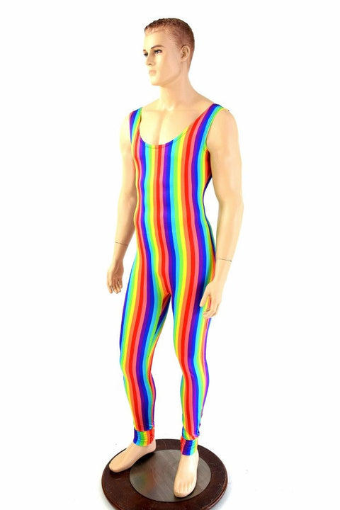 Mens Rainbow Tank Catsuit - Coquetry Clothing