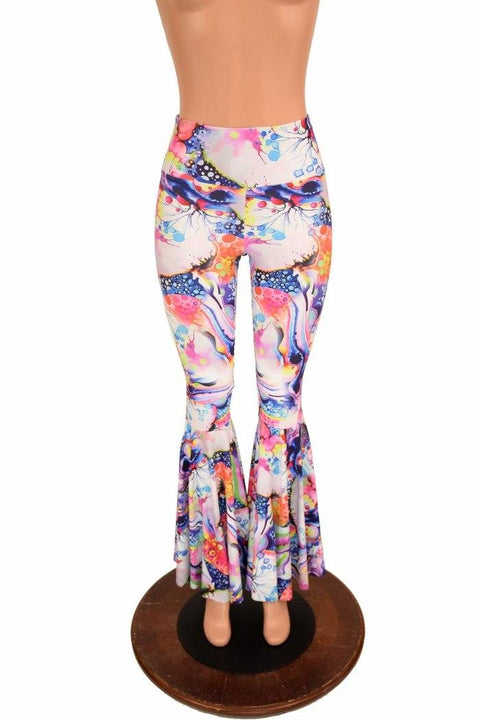 Dreamscape High Waist Bell Bottom Flares - Coquetry Clothing