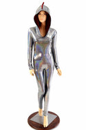 Silver Holographic Dragon Catsuit - 8