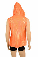 Mens Open Front Hooded Vest - 5