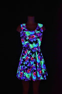 UV Glow Sonic Bloom Tank Skater Dress - 5