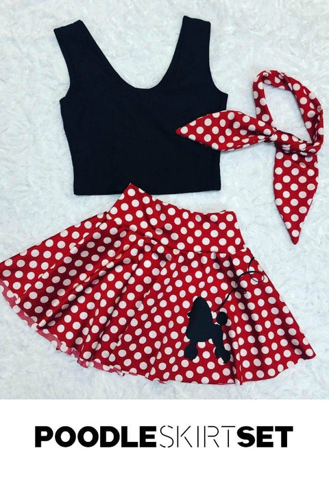 3PC Poodle Skirt Set - Coquetry Clothing