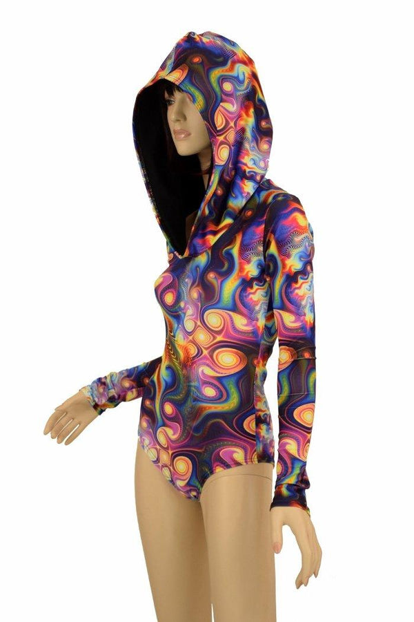 Meteorite Long Sleeve Hoodie Romper - 4