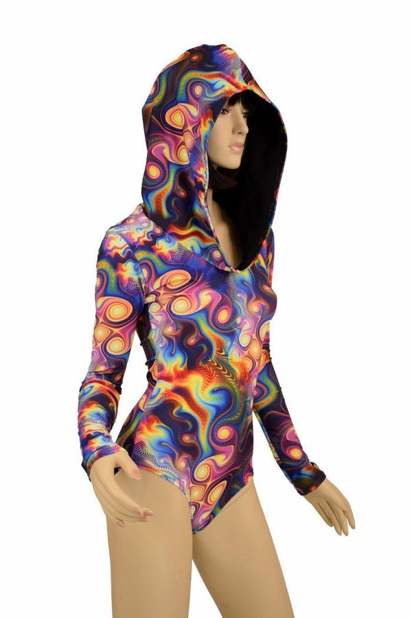 Meteorite Long Sleeve Hoodie Romper - 3