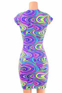Neon Glow Worm Bodycon Dress - 4