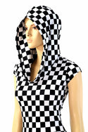 Checkered Hoodie Romper - 8