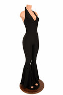 "Monroe" Halter Bell Bottom Flare Catsuit - 3