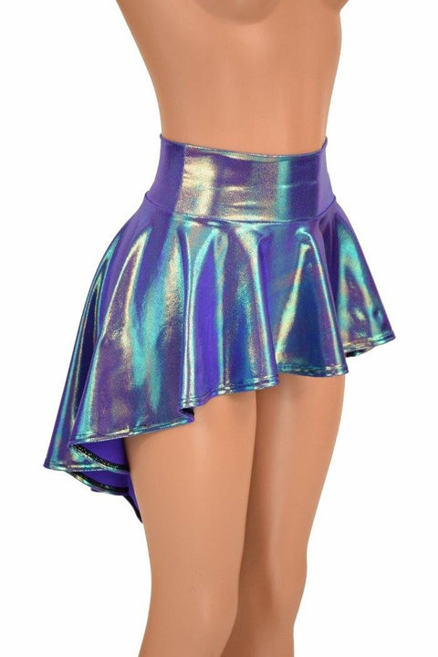 Moonstone Metallic Hi Lo Rave Skirt - Coquetry Clothing