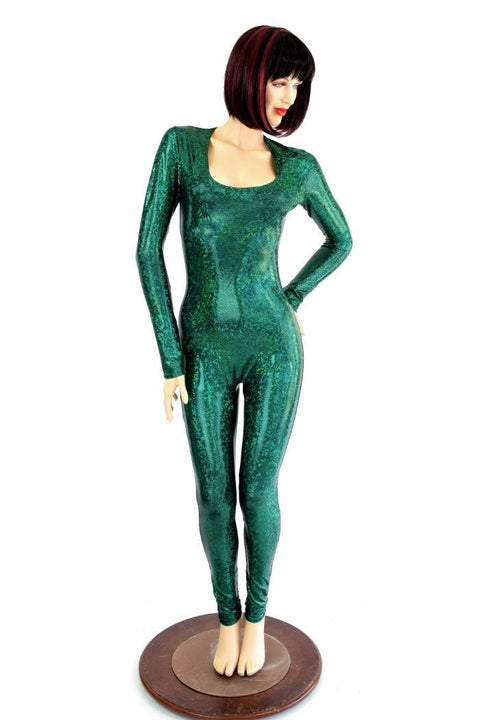 Green Kaleidoscope Glass Catsuit - Coquetry Clothing