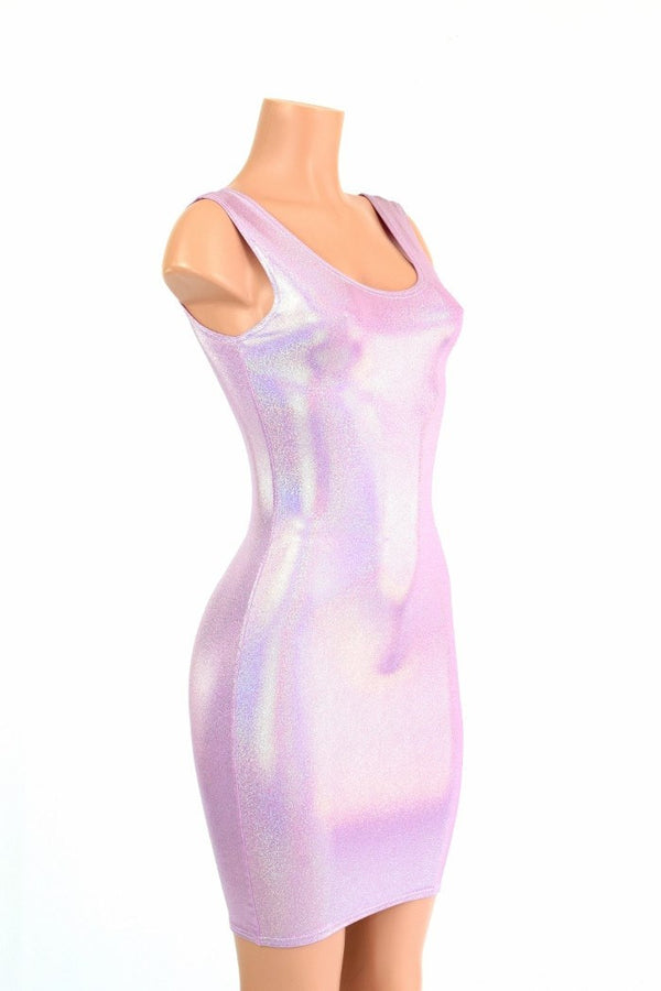 Lilac Holographic Tank Dress - 3