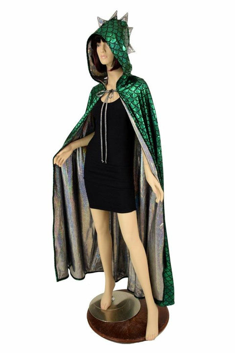 Green Dragon Hooded Cape - Coquetry Clothing