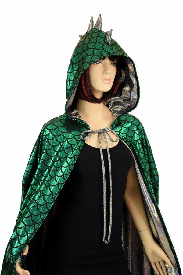 Green Dragon Hooded Cape - 6