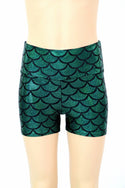 Kids Green Mermaid Shorts - 1