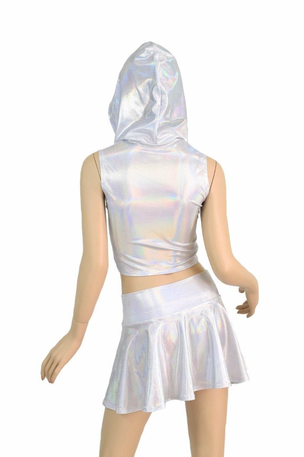 3PC Flashbulb Hoodie & Skirt Set - 3