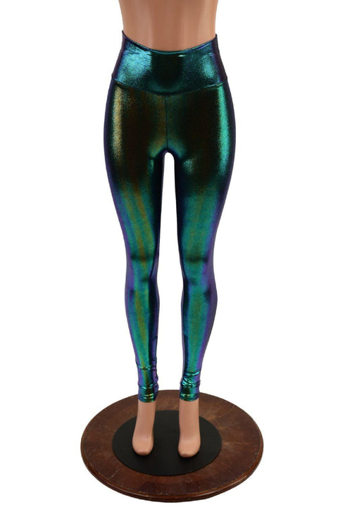 High Waist Leggings in Scarab - Coquetry Clothing