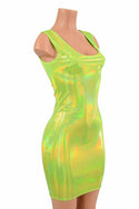 Lime Green Holographic Tank Dress - 1