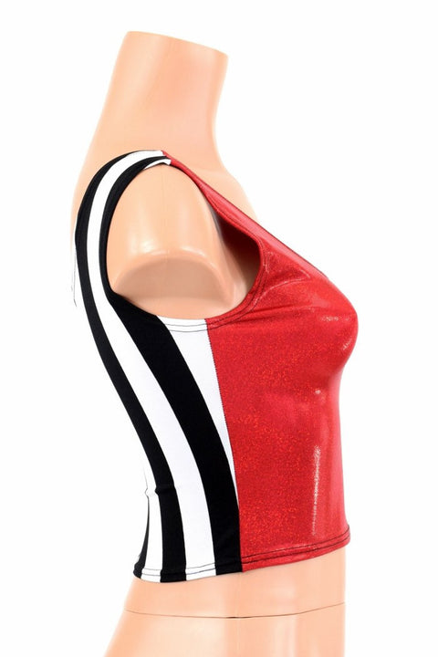 Two Tone Reversible Tank Crop Top - Coquetry Clothing