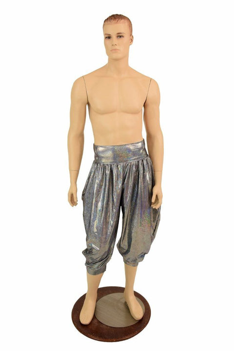 "Michael" Pants in Silver Holo - Coquetry Clothing