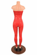Strapless Tube Top Catsuit in Red Sparkly Jewel - 3
