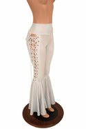 Flashbulb Lace Up Bell Bottom Flares - 3