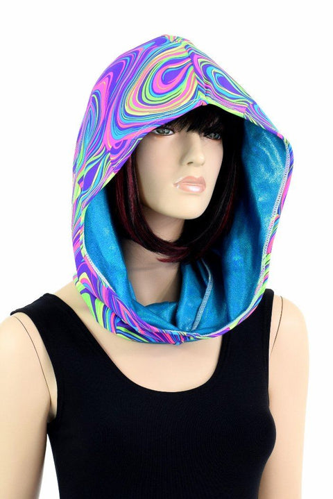 Short Reversible Festival Hood - Coquetry Clothing