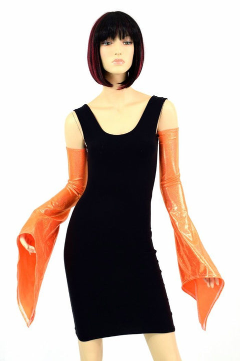 Orange Pixie Arm Warmer Sleeves - Coquetry Clothing
