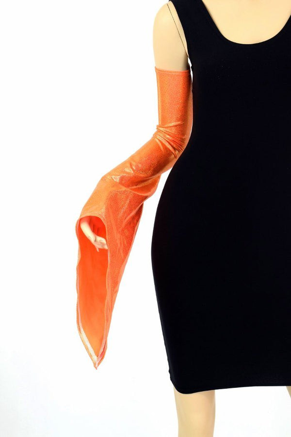Orange Pixie Arm Warmer Sleeves - 5