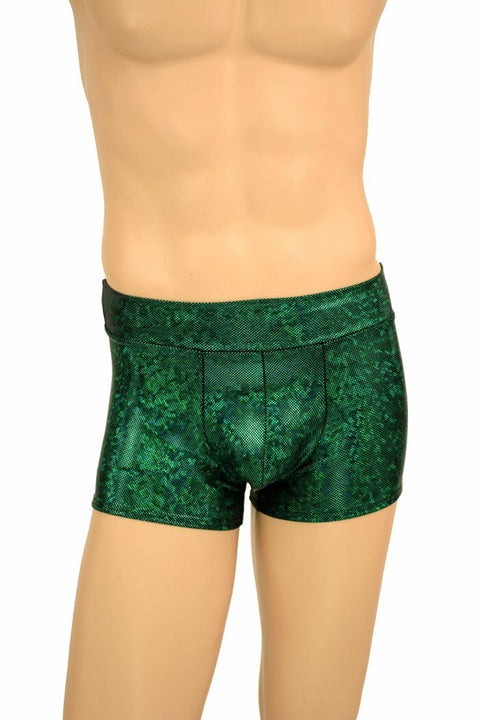 Mens "Aruba" Shorts in Green Kaleidoscope - Coquetry Clothing