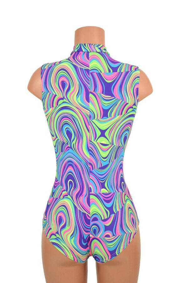 Sleeveless Stella romper in Glow Worm - 4