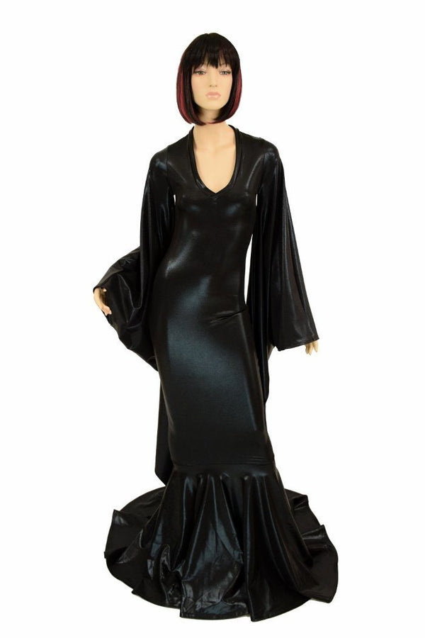 Succubus Sleeve Puddle Train Gown - 2