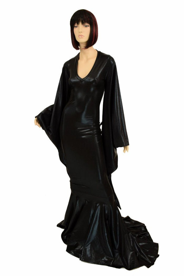 Succubus Sleeve Puddle Train Gown - 9