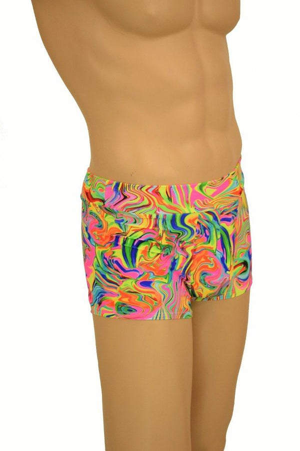 Mens "Aruba" Shorts in Neon Flux - 2