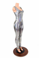Silver Holographic Tank Catsuit - 3