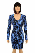 Neon Lighting Long Sleeve Bodycon Dress - 2