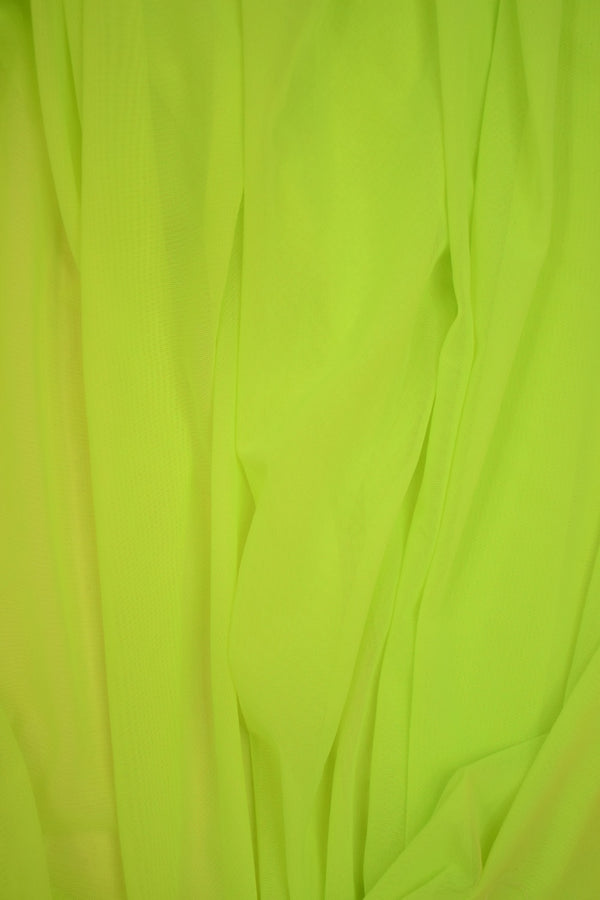 UV Glow Neon Yellow Mesh Fabric - 1