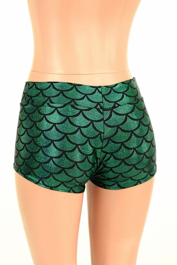 Green Mermaid Lowrise Shorts - 4
