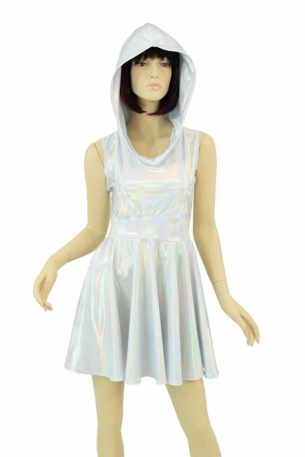 Flashbulb Sleeveless Hoodie Skater Dress | Coquetry Clothing