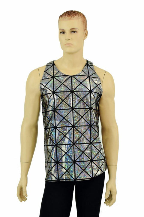 Mens Cracked Tile Muscle Tank - Coquetry Clothing