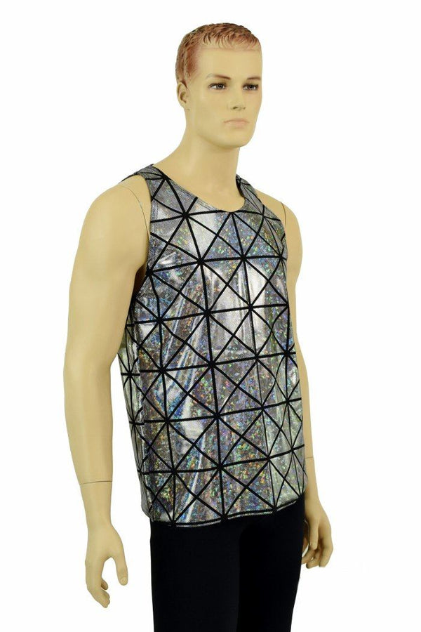 Mens Cracked Tile Muscle Tank - 2