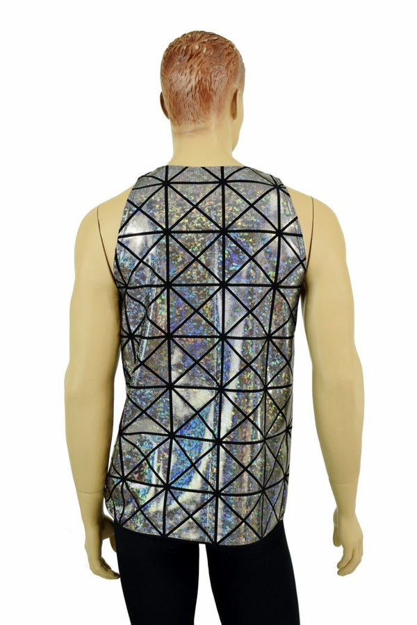 Mens Cracked Tile Muscle Tank - 3