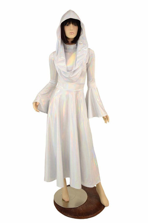 Flashbulb Holo "Space Princess" Gown & Hood - Coquetry Clothing
