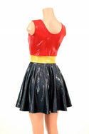 Red/Black Super Hero Skater Dress - 4
