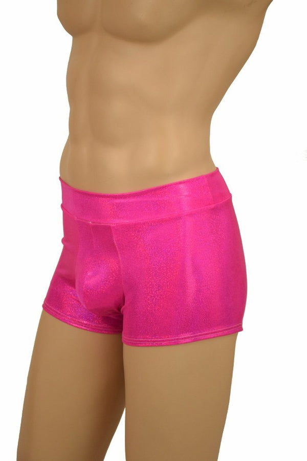Mens "Aruba" Shorts in Pink Holo - 4