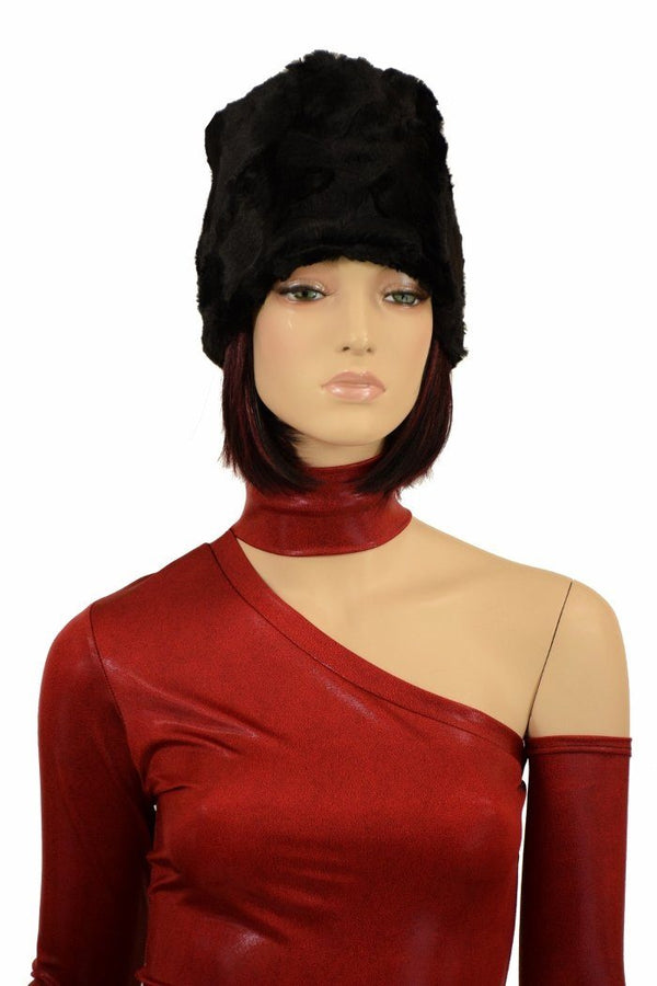 Coagulant Siren Cut Romper & Minky Hat - 6