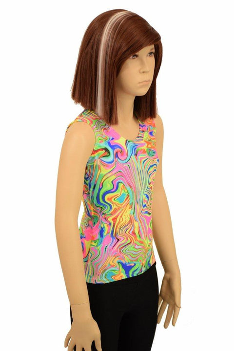 Kids Neon Flux Full Length Top - Coquetry Clothing